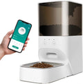 boqii Automatic Cat Feeder, Timed Cat Feeder with  Control, Dog Food Dispenser with Stainless Steel & Lock Lid, 30S Voice Recorder