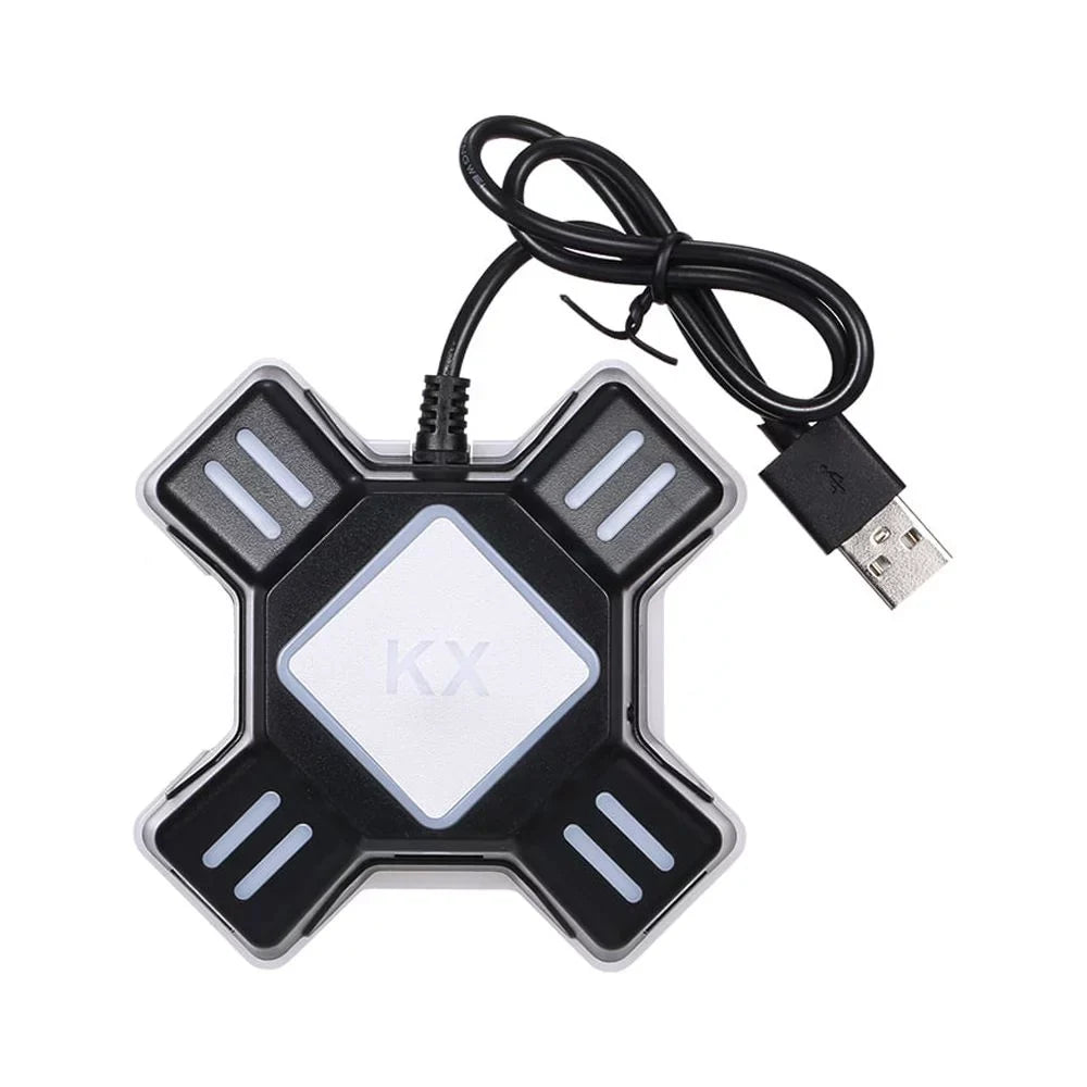 Andoer  Adapter  Mobile Gaming Keyboard and Mouse Converter Plug and Play Replacement for N Switch/Xbox One/ / PS3 Black