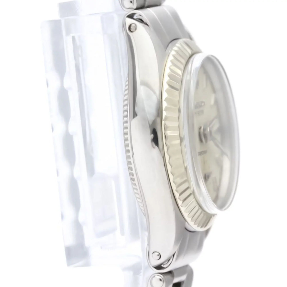 Authenticated Used Vintage  Precision White Gold Steel Hand-Winding Mens Watch 6525 BF551892