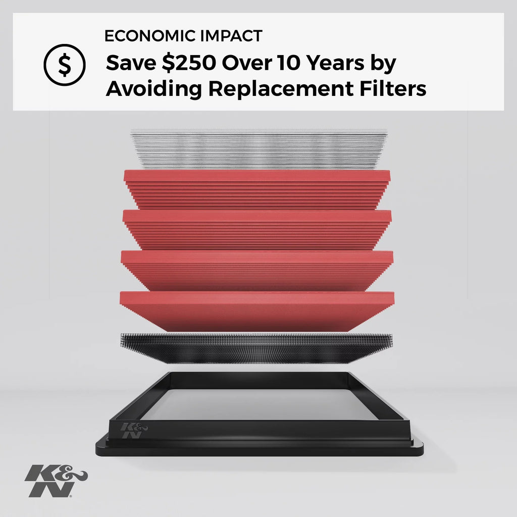 K&N Engine Air Filter: High Performance, Premium, Washable, Replacement Filter: 2010-2016  -Z, 33-2459