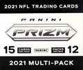 2021 Prizm Football Trading Card Cello Box (12 Packs)