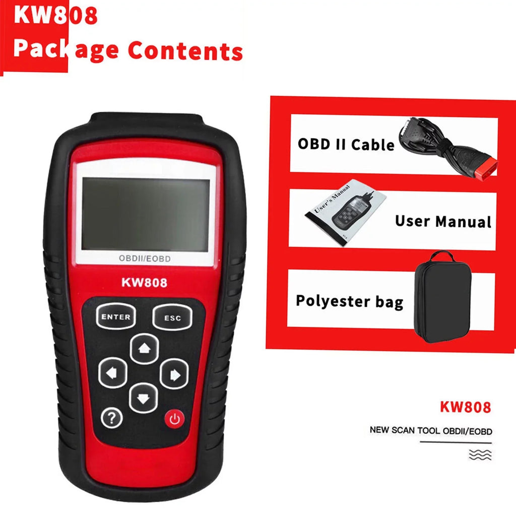 /  Cars Code Reader and Auto Scanner Detection Decoder KW808 Diagnostic Scanner for Effective Car Troubleshooting