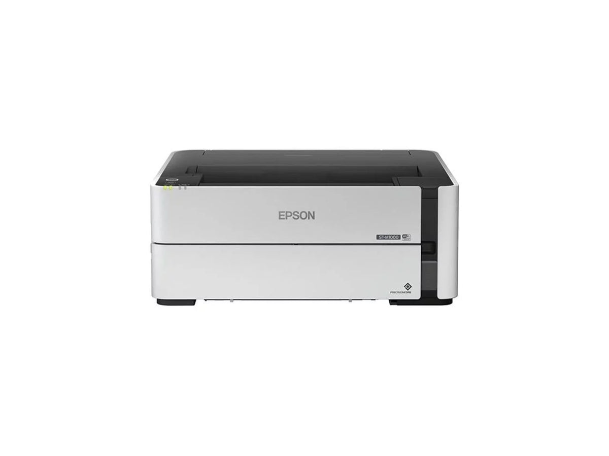 Epson - C11CG94201 - Epson WorkForce -M1000 Inkjet Printer - Monochrome - 1200 x 2400 dpi Print - Automatic Duplex Print - 251 Sheets Input - Gigabit Ethernet - Wireless  - Wi-Fi Direct, Apple