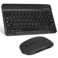 Rechargeable Bluetooth Keyboard and Mouse Combo Ultra Slim Full-Size Keyboard and Ergonomic Mouse for  Axon 30 Ultra 5G and All Bluetooth Enabled Mac/Tablet/iPad//Laptop - Onyx Black