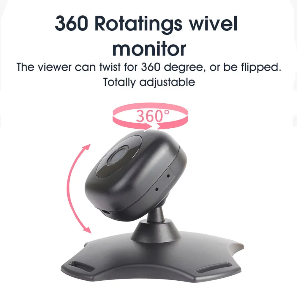 ammoon WiFi Baby Car Monitor Camera, Wireless Monitor for Rear Facing Seat, Night Vision, 360° Rotation