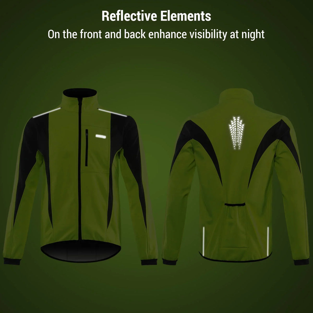 Arsuxeo Winter Warm Cycling Jacket - Windproof Waterproof Bike Outerwear for Ultimate Protection