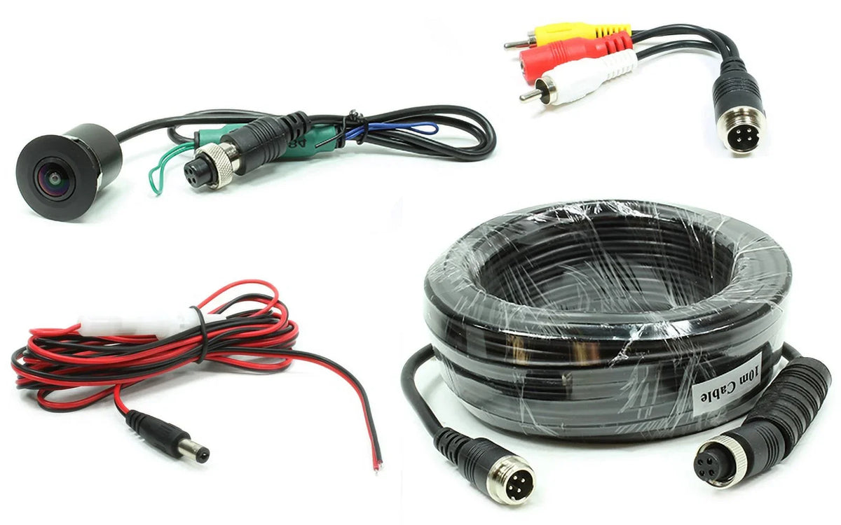 Rostra Digitally-corrected Flush-mount  Color Camera With 10-meter Harness 2508184--10M