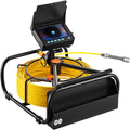 Sewer Camera - 98.4  Cable, 4.3 Inch  Monitor, Waterproof IP68, 6 LEDs, 8500mAh Battery,  Function, 30M Pipeline Inspection Camera