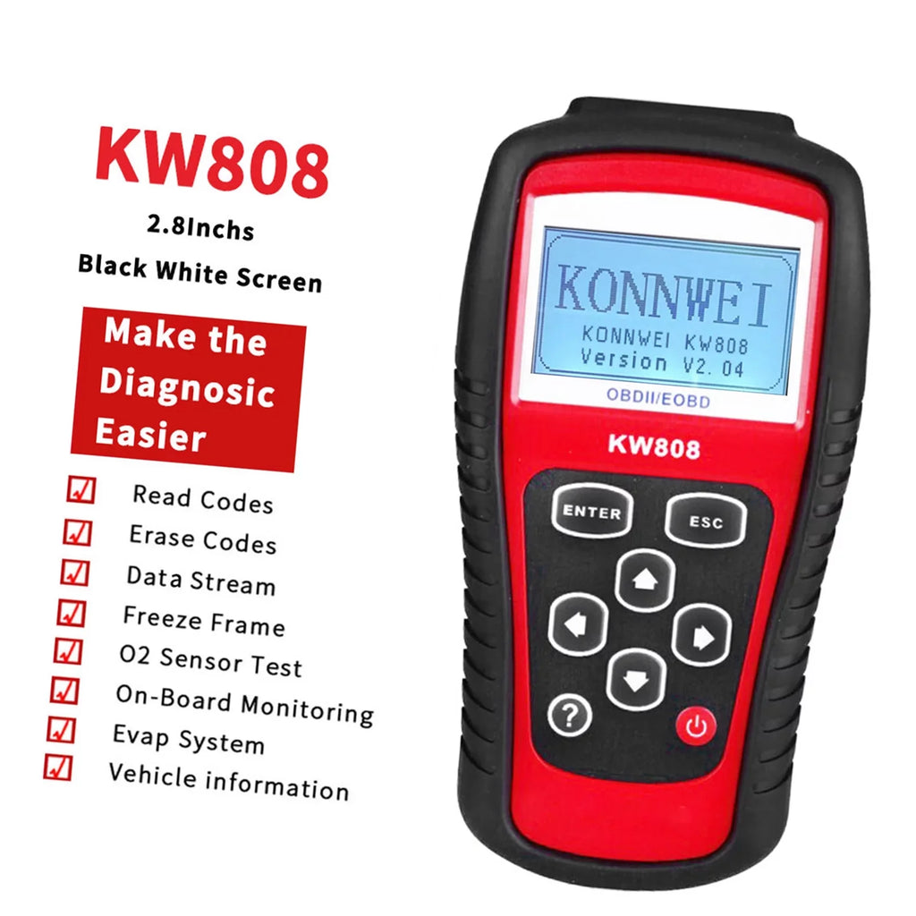 /  Cars Code Reader and Auto Scanner Detection Decoder KW808 Diagnostic Scanner for Effective Car Troubleshooting