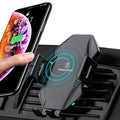 Wireless Car Charger, Saoqi 10W Smart Sensor Auto Clamping Air Vent Dashboard Windshield Car Phone Holder Mount, Compatible for iPhone, Samsung, Google, , etc