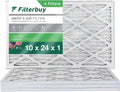 Filterbuy 10x24x1  8 Pleated   Furnace Air Filters (4-Pack)