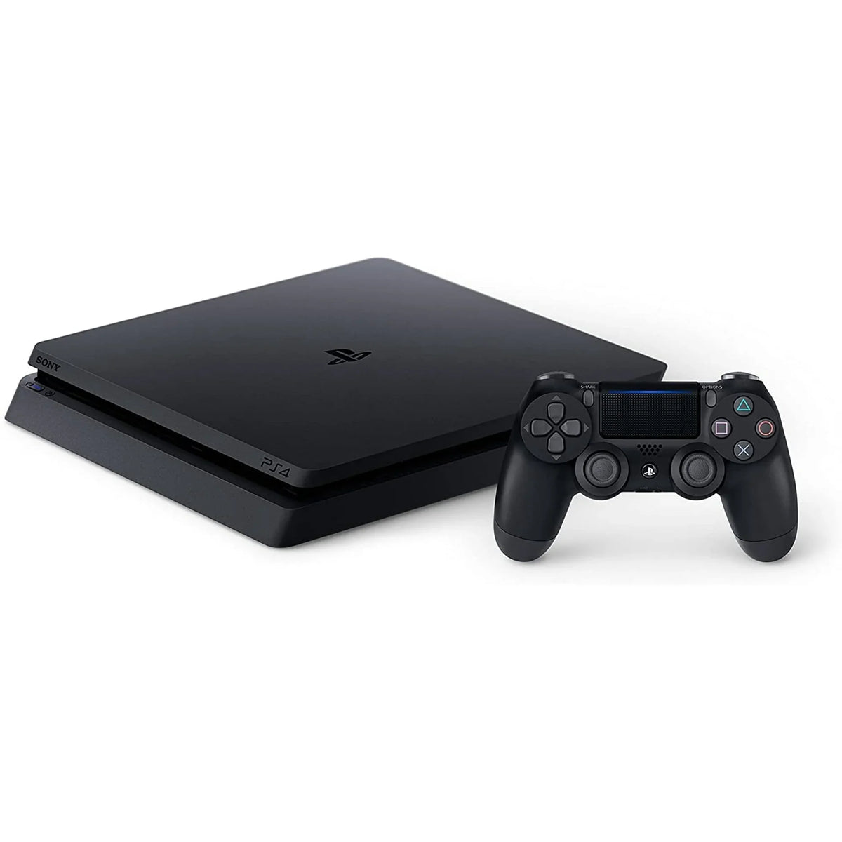 Sony 2215B PlayStation 4 Slim 1TB Gaming Console Black, Headset With   Cleaning Kit Bundle Like New