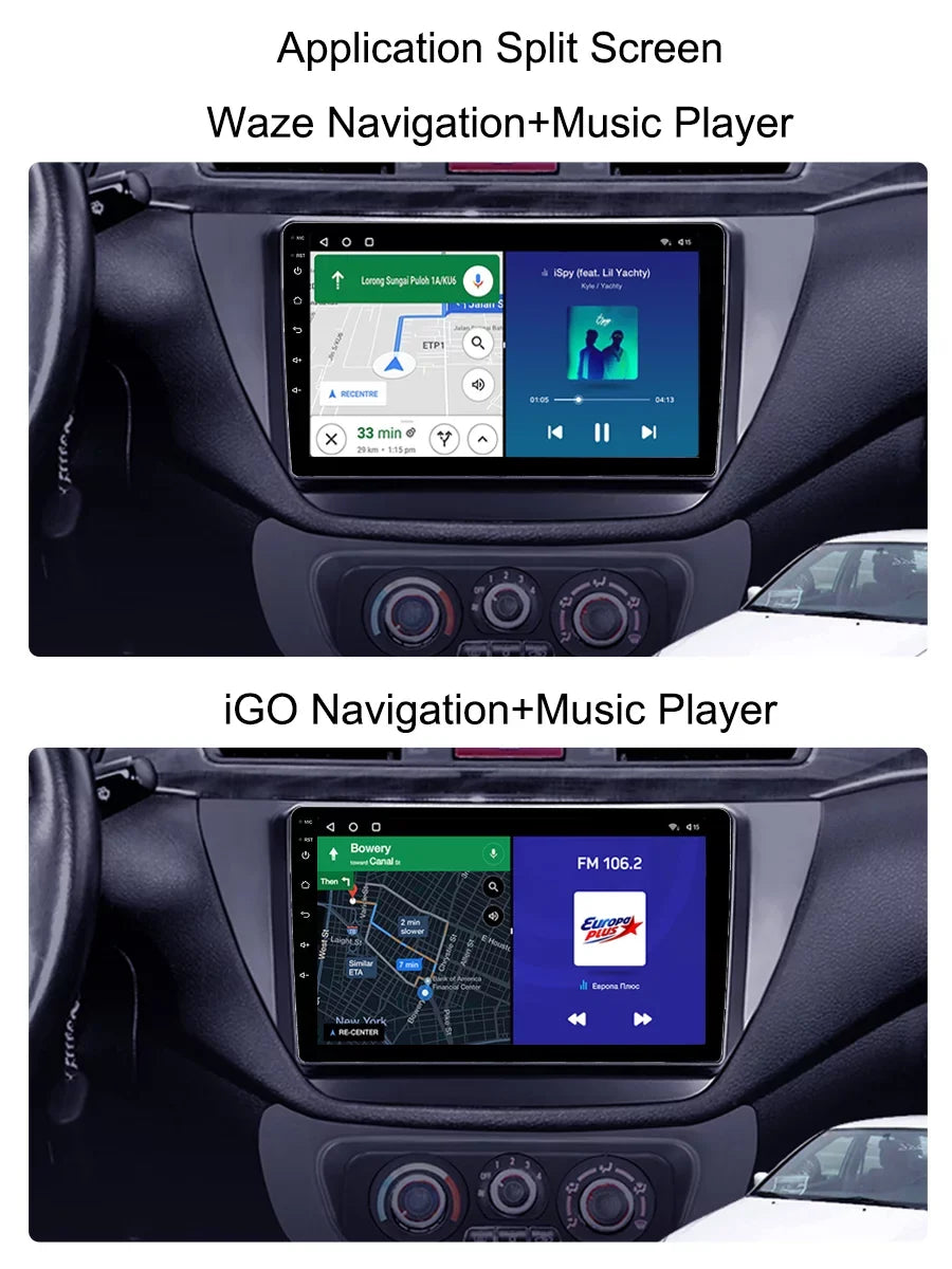 Carplay Car Radio Stereo For Mitsubishi Lancer 9  2000 - 2010  Navi Android Screen With Bluetooth Android Auto