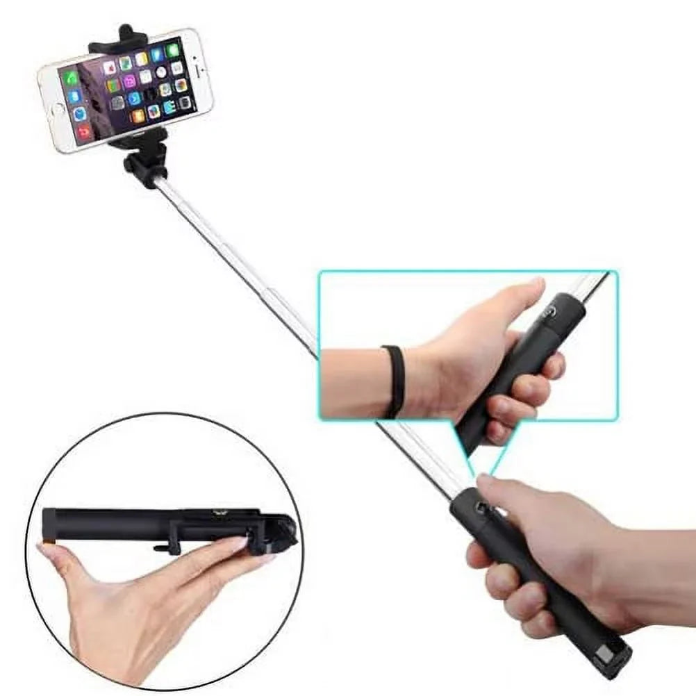Compact Monopod Selfie Stick for Samsung Galaxy Sol S9+ S9, S8+, S8 active, S7 Edge Active S6 Edge+ Edge, Active S5 Sport (-G860P) Mini, Active, Prevail  On5 Note8 Note Edge 5 4 3