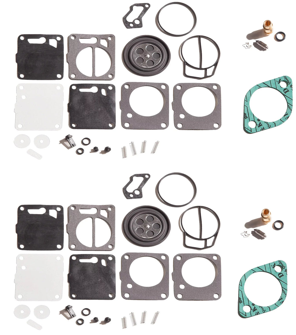 Dual Carb Rebuild Kit With Needle Seat & Base Gaskets Sea Doo  787 800 95-97