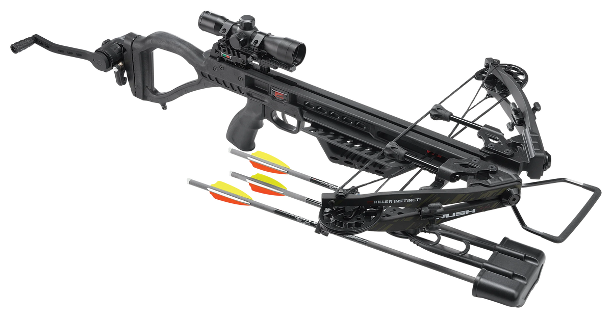 Killer Instinct 1002 Rush 400 Crossbow  Package with Crank Cocking System
