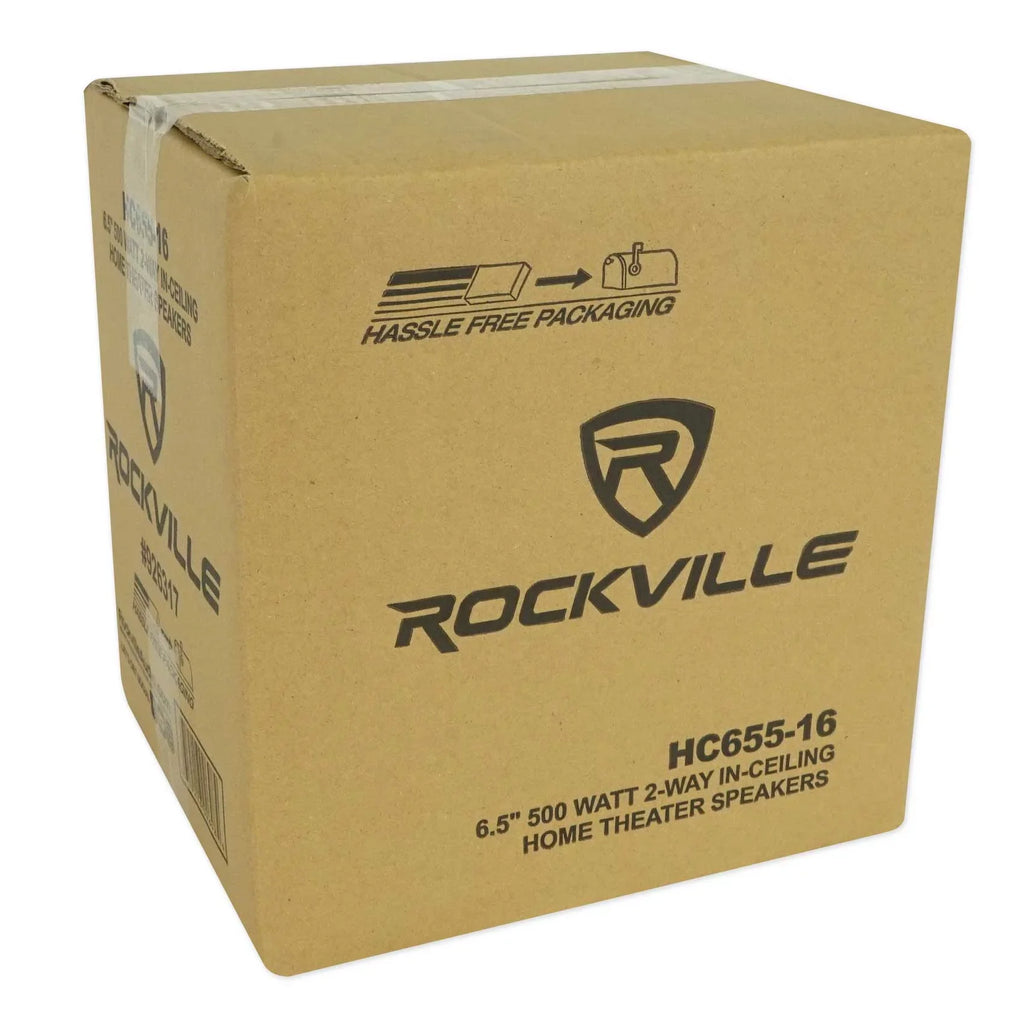 Rockville  Tube Amp/Home Theater Receiver+(8) 6.5" White Ceiling Speakers