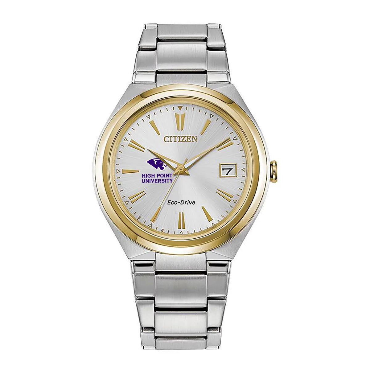 Women's  Silver/Gold High Point Panthers Eco-Drive Two-Tone Watch