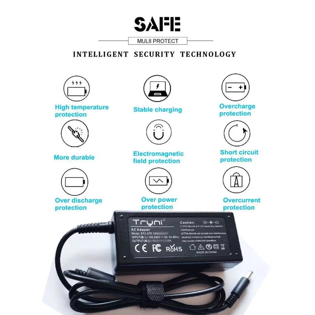 New Laptop Notebook  Adapter Charger Power Cord Supply for  ProBook 4436s 4440s 4441s 4445s 6710b 6710s 4740s 4730s 6565b 6570b 8510w 609947-001 5310m 5320m 6440b 6531s 6535b