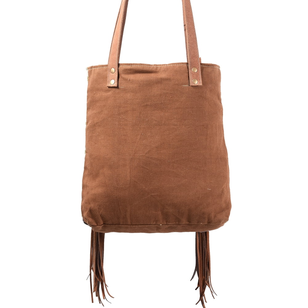 KB367  Hand Tooled Upcycled Wool Upcycled Canvas Genuine Leather women bag western handbag purse