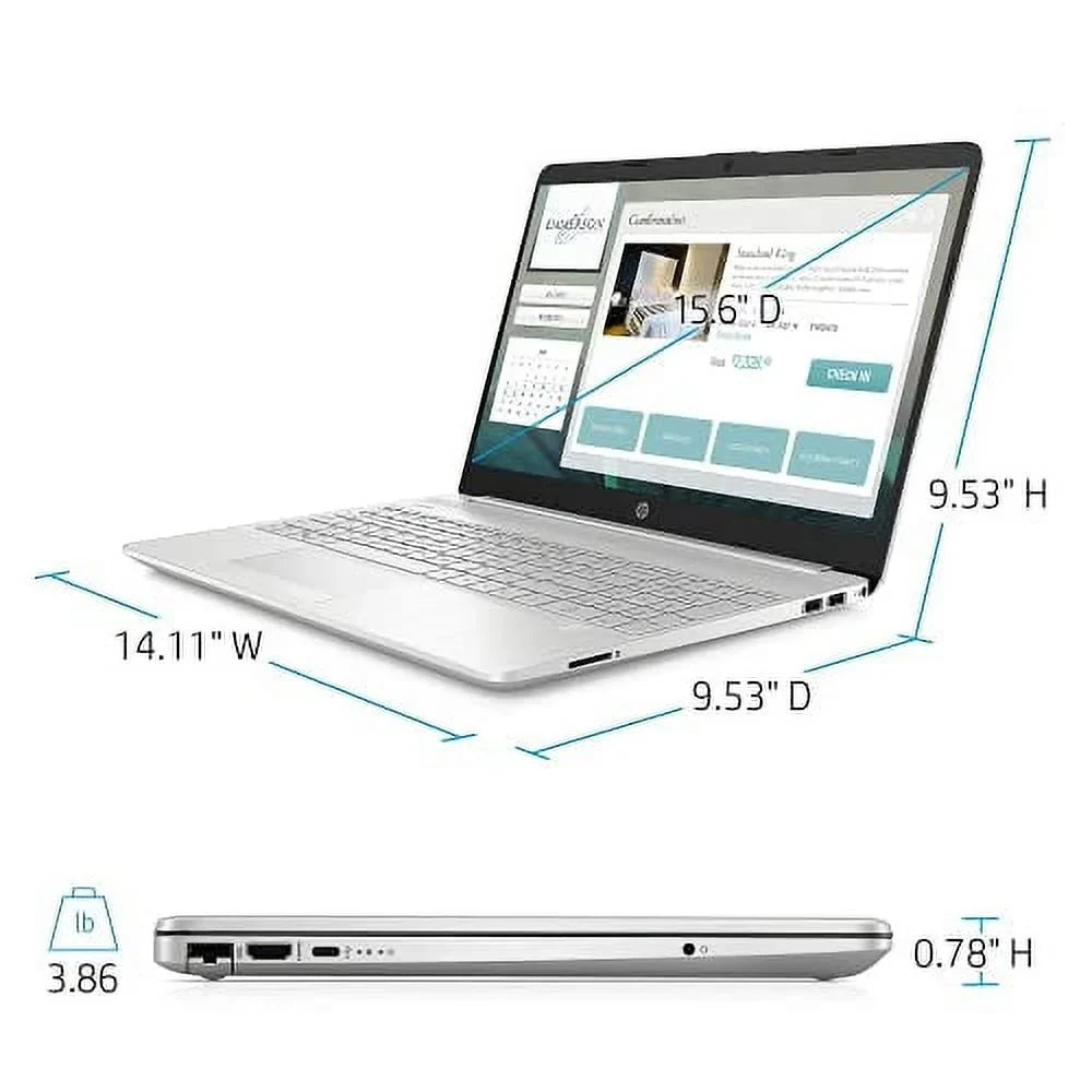 2022 15.6"  Touchscreen Laptop  Intel 4-Core i5-1135G7 8GB DDR4 256GB NVMe  Iris Xe Graphics Webcam  WiFi  RJ45  -C Backlit Keyboard Silver Windows 10 Pro w/ Accessories