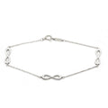 Tiffany & Co. Infinity 3 Stations Bracelet in  Sterling Silver Pre-Owned