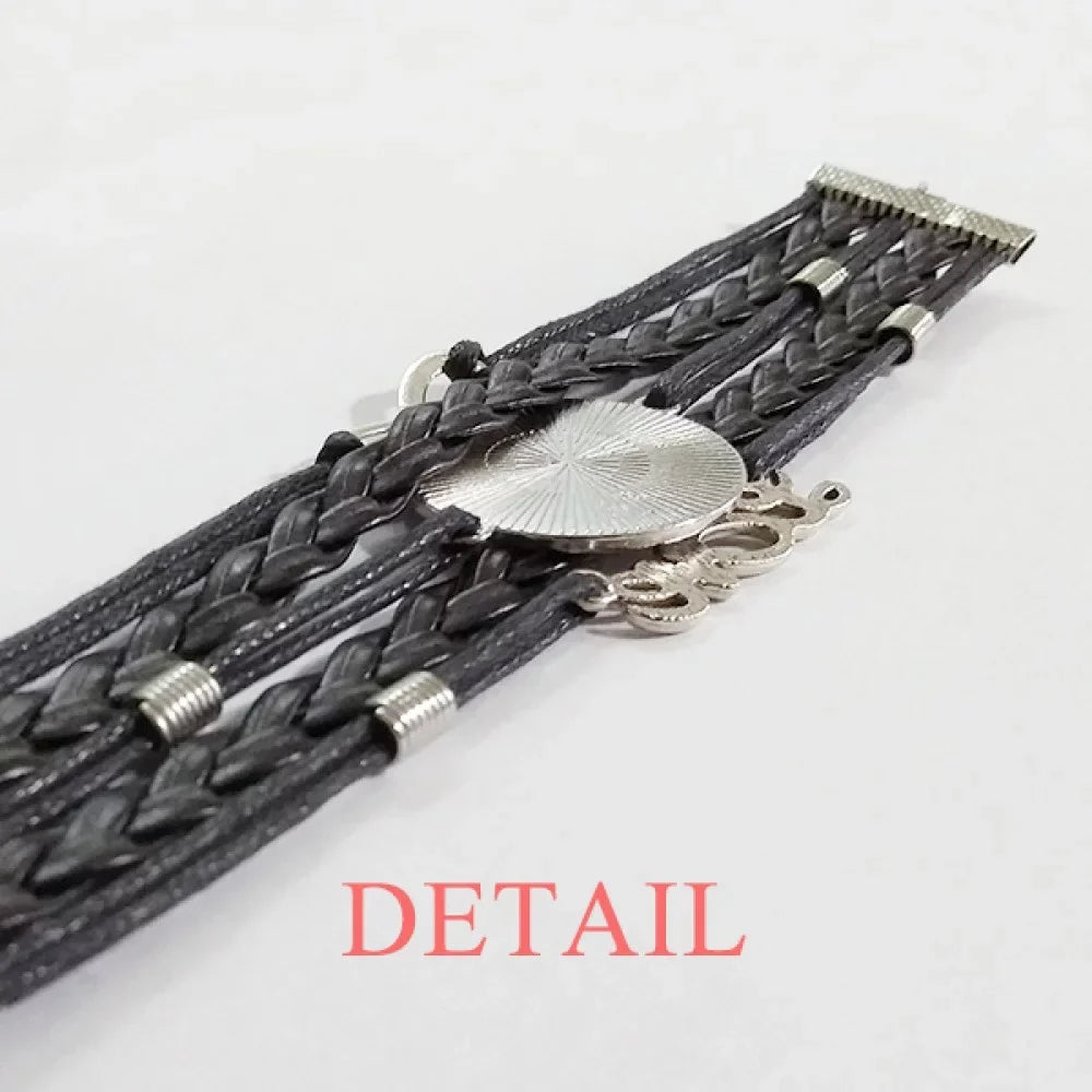 Trans Man Support  Transgender Bracelet Love Accessory Twisted Leather Knitting Rope Wristband