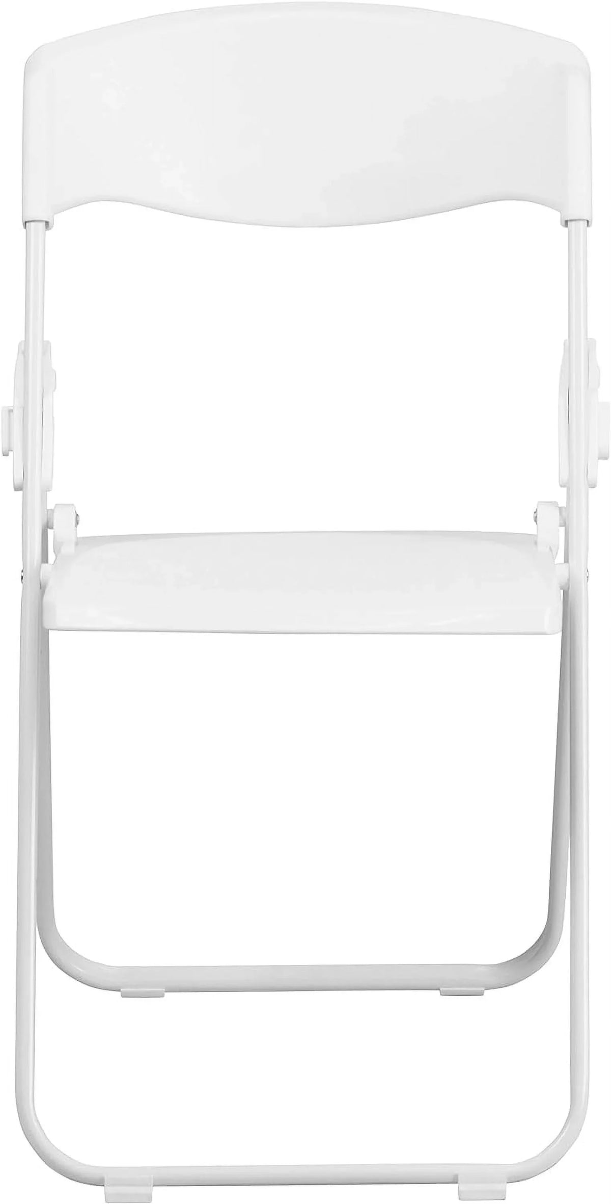 Series 500 Lb. Capacity Heavy Duty White Plastic Folding Chair With Built-In Ganging Brackets