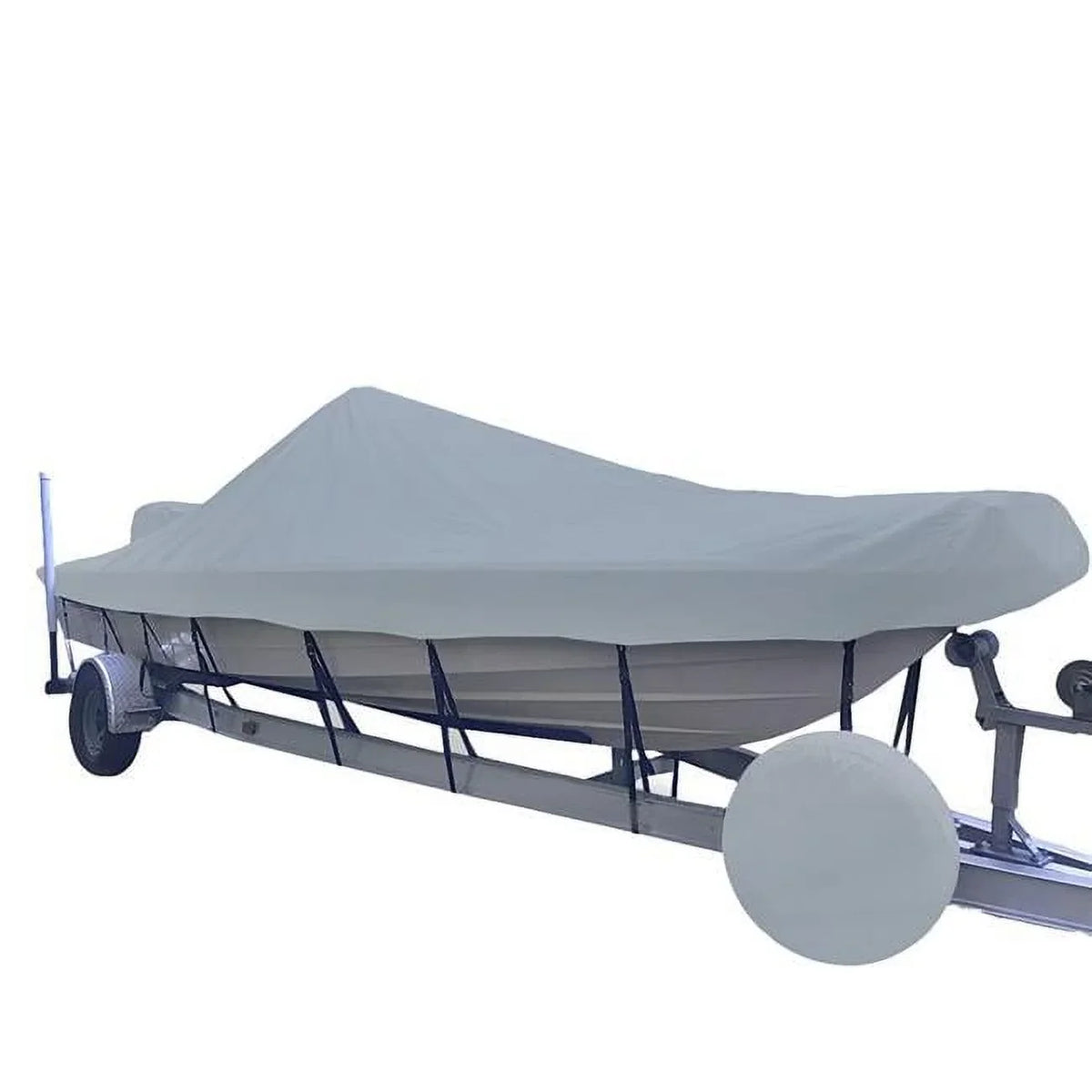 20.5 ft. Performance Poly-Guard Styled-to-Fit Boat Cover for V-Hull Center Console Shallow Draft Boat - Grey
