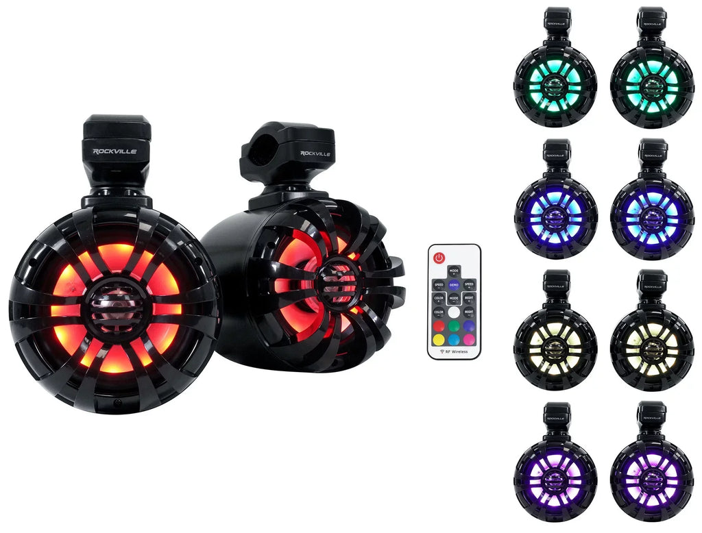 (2) Memphis Audio GEN65FE Pods+ Tower Speakers+Amp For 2016+ Polaris General