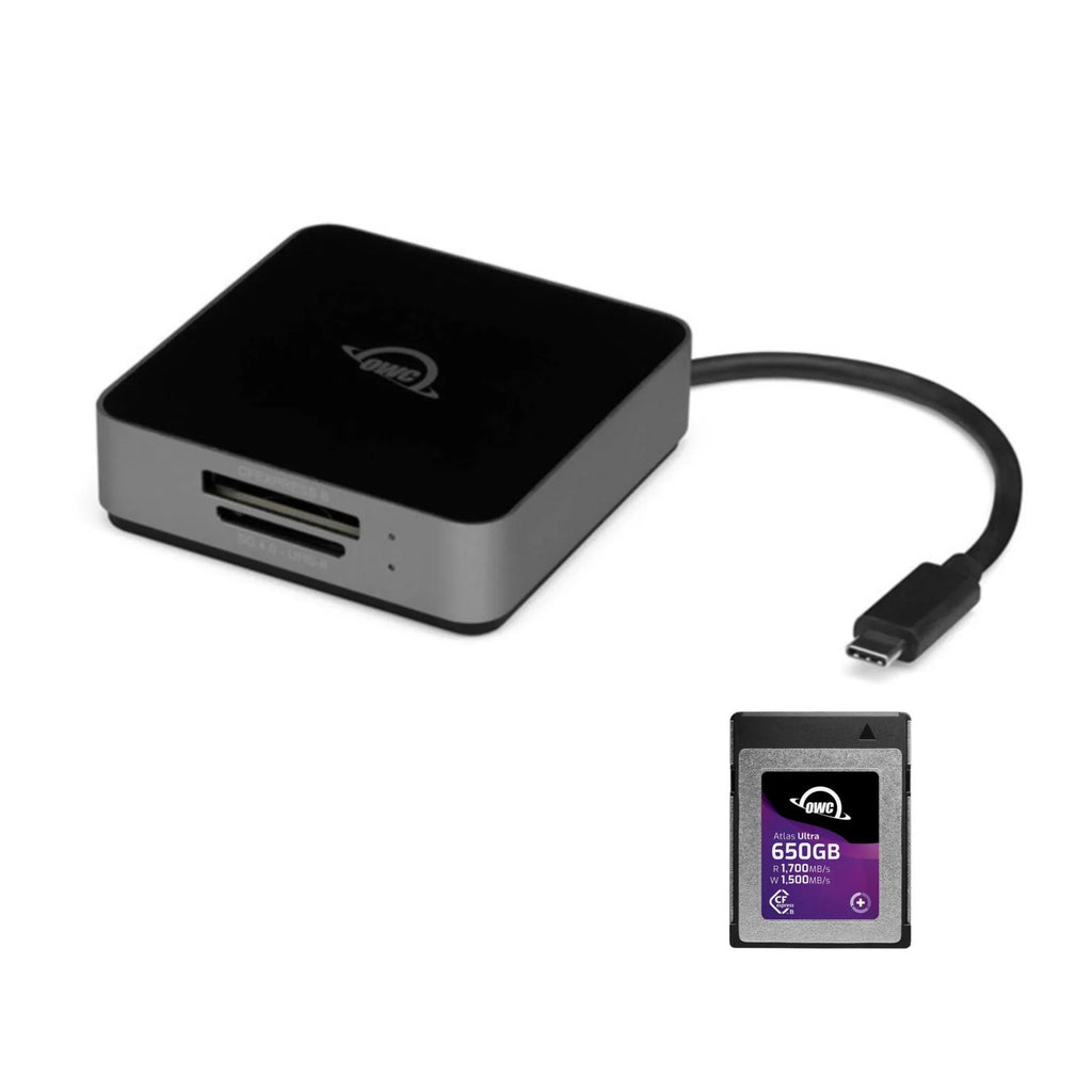 650GB Atlas Ultra CFExpress 2.0 Type B Card with Atlas Dual CFExpress with  Card Reader/Writer