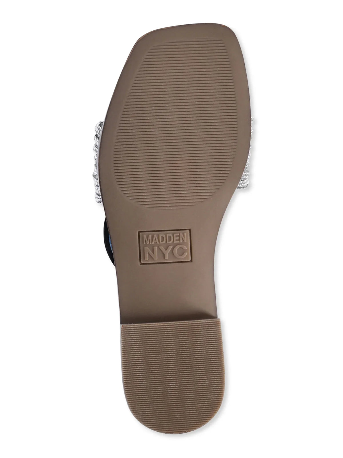 Madden  Women's Bling Knot Flat Slide Sandals