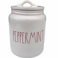 Rae Dunn Peppermint Canister