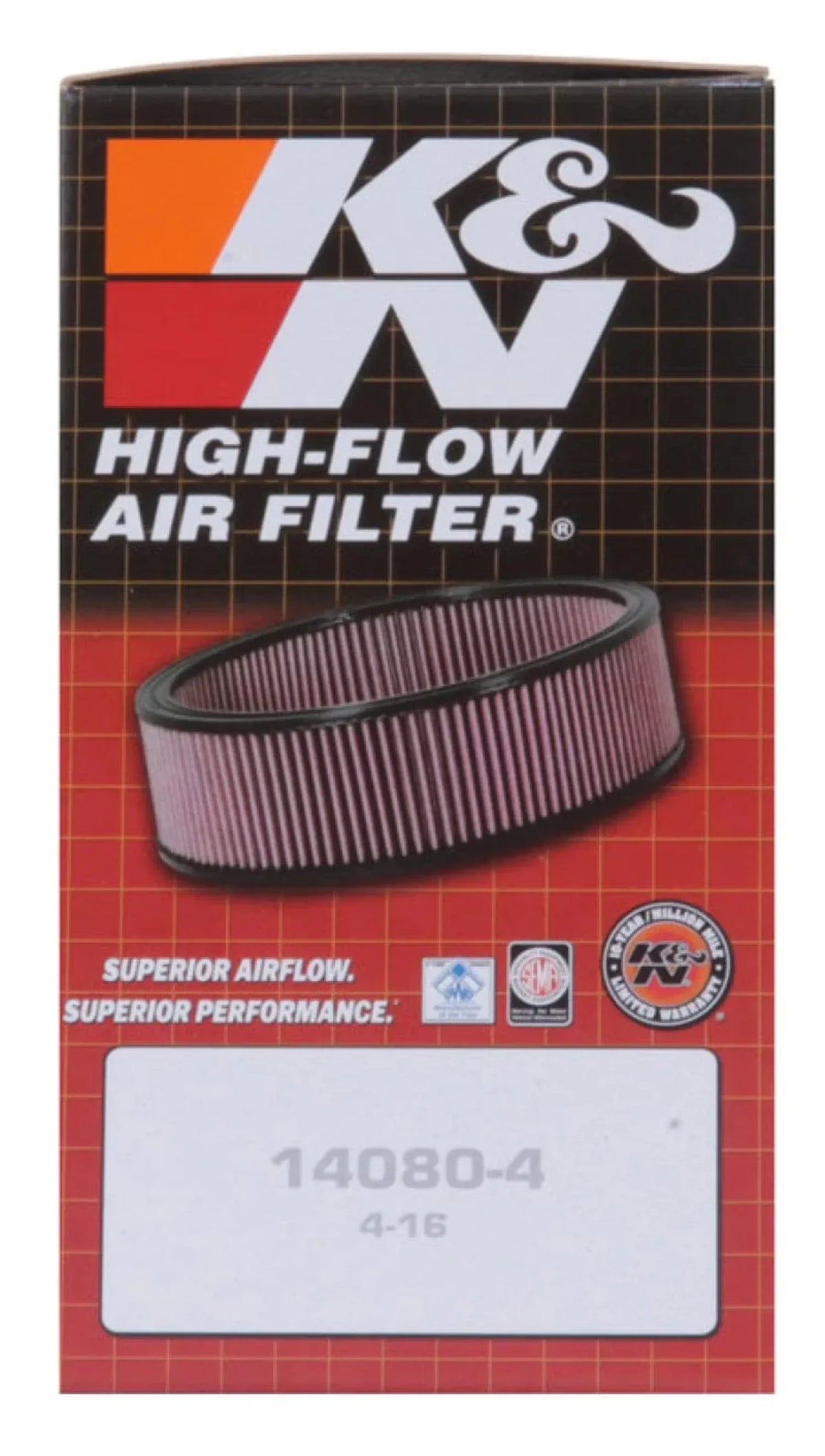 Universal Custom Air Filter - Round 1.625in Flange / 1.625in  / 2.75in Overall Height