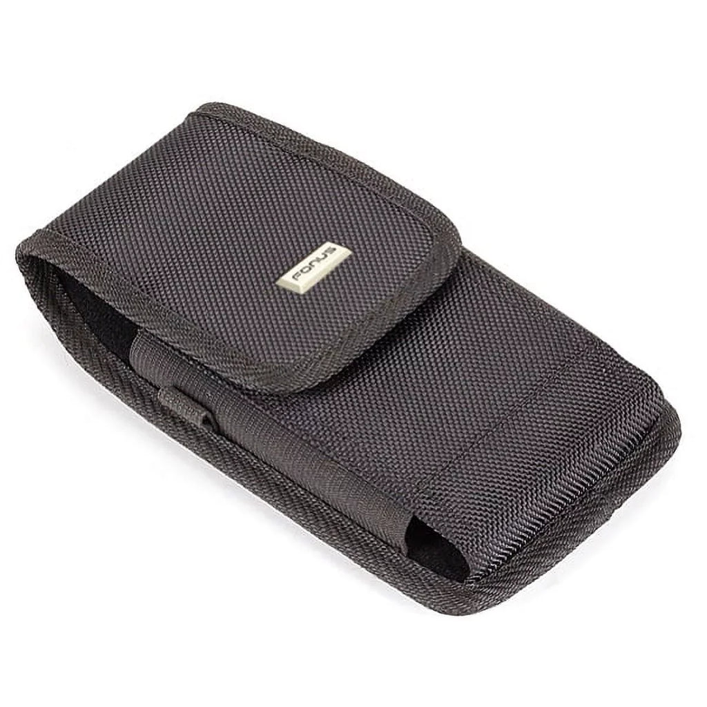 Rugged Case Belt Holster w Retractable White Type-C  Cable Charge Sync Power Wire D1A for Blackberry Motion -  G9, Vivo  Plus - Coolpad Legacy - Google Pixel  3a  3  2