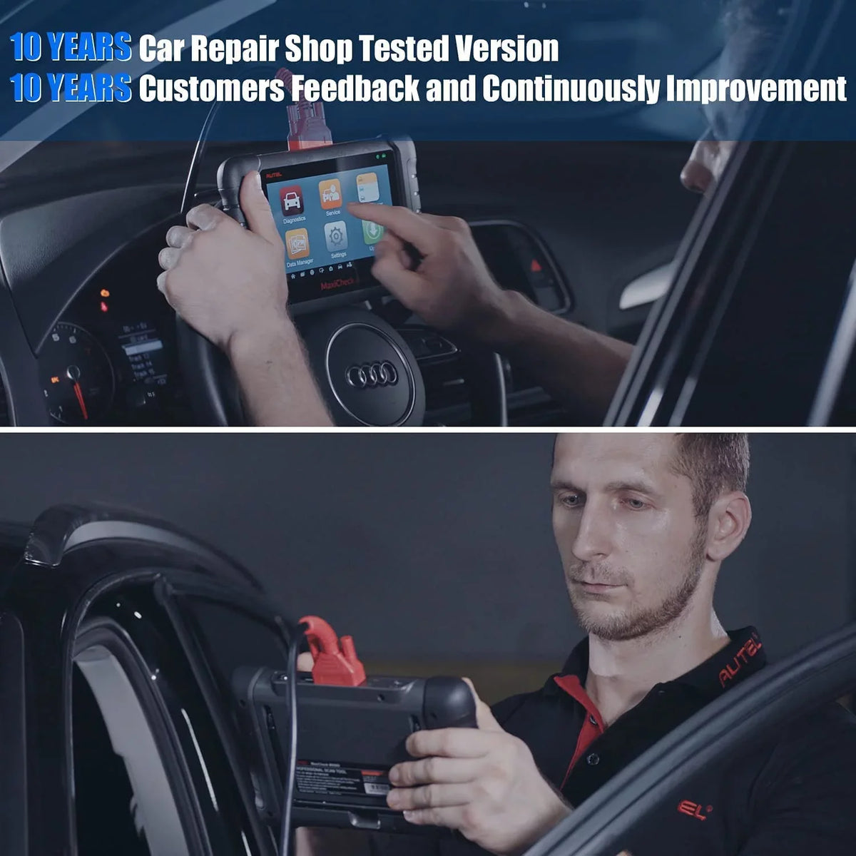 Autel MaxiCheck MX808 OBD2 All System Diagnostic Scanner Professional OBD2 Scanner Diagnostic Tool, with Full System Diagnosis & /////, Same functionalities of MK80