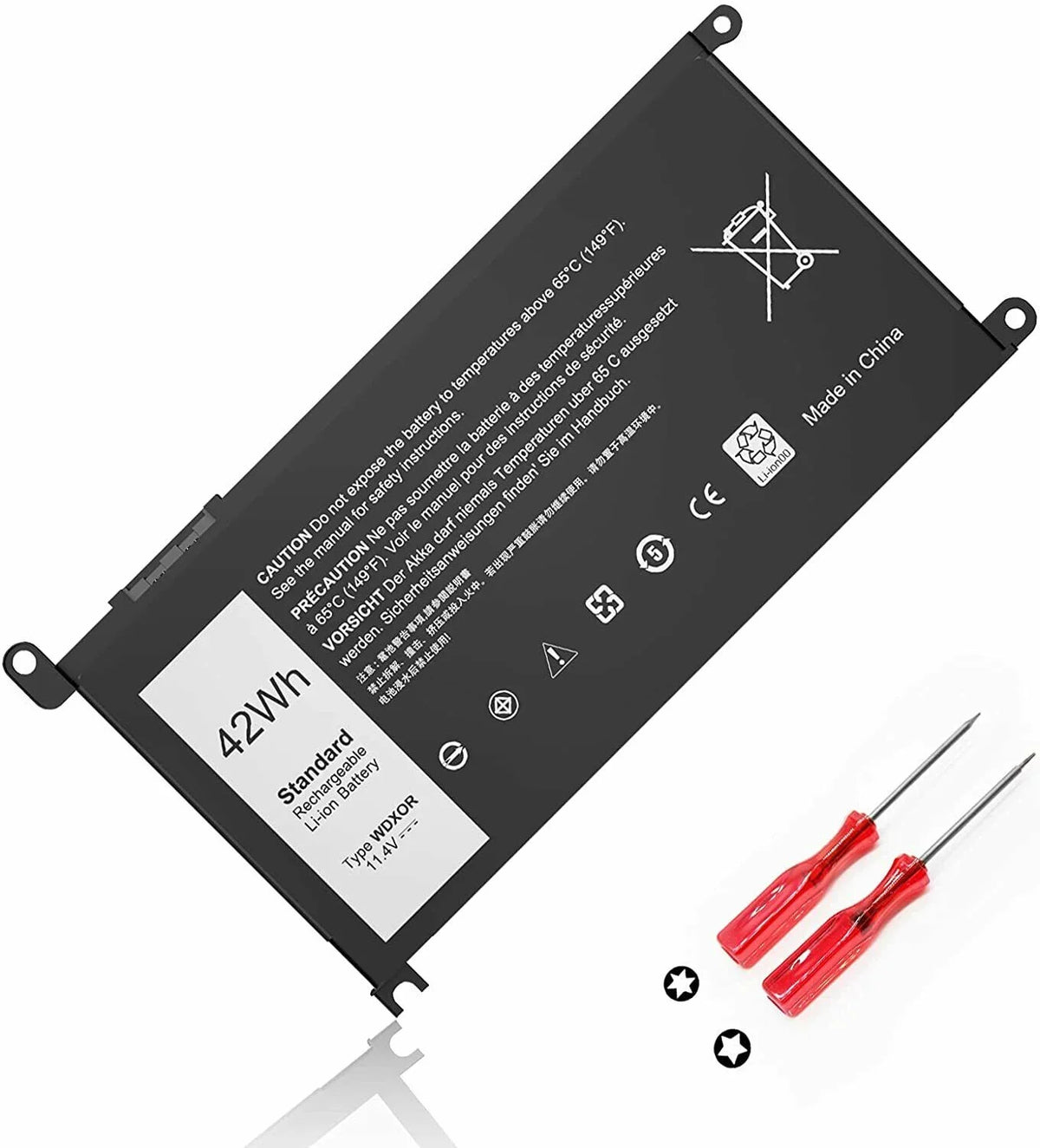 WDX0R  Battery For  Inspiron 15 5567 5568 13 5368 7368 7569 P75F P69G