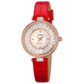 Quartz Women Watches Luxury Fashion Dress Bracelet Crystal Dial Top Brand Ladies Watch Leather Strap 2025 Wristwatch