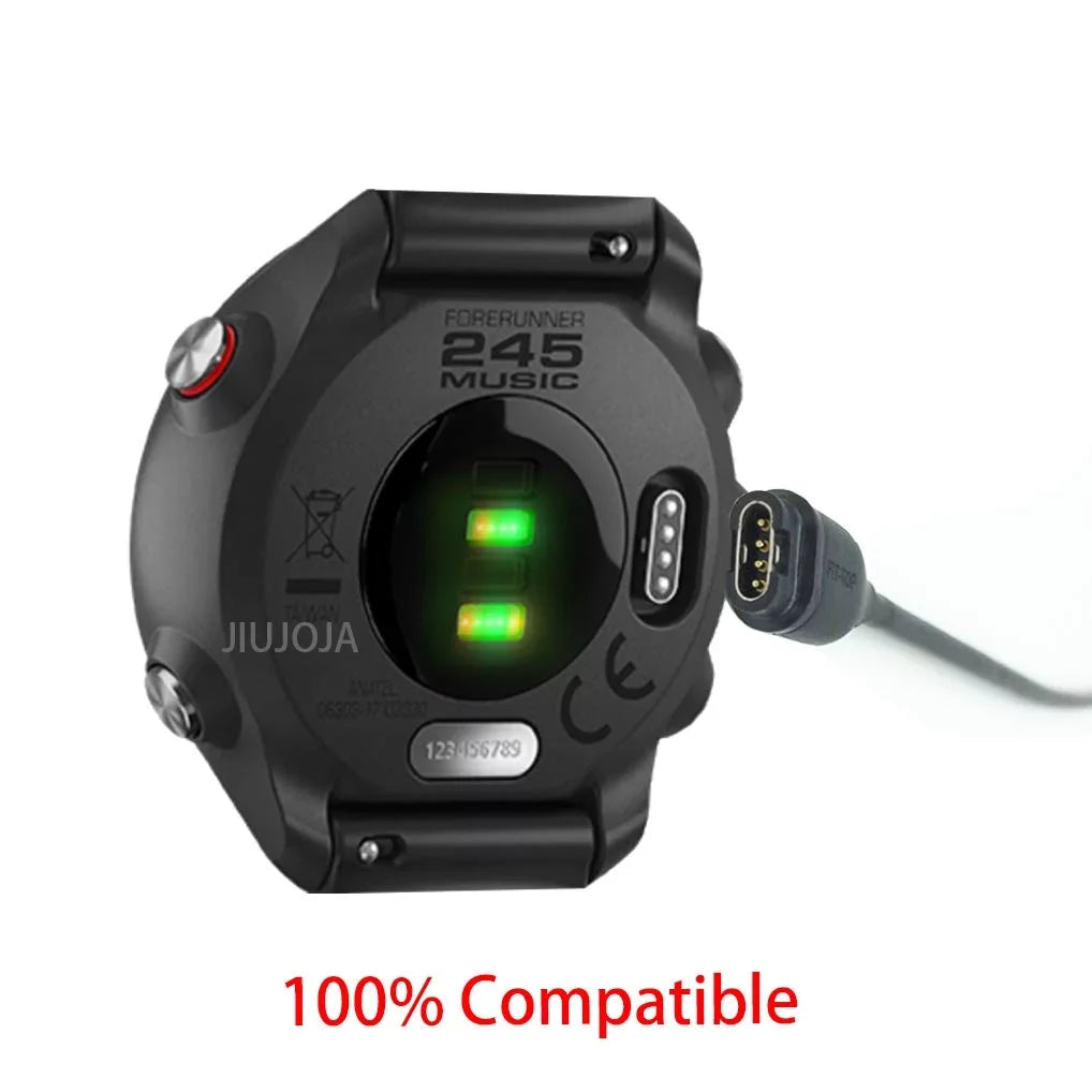 for Garmin Forerunner 245/Approach S60 Charger, Charging Clip Sync Data Cable and 2Pcs  Tempered Glass Screen