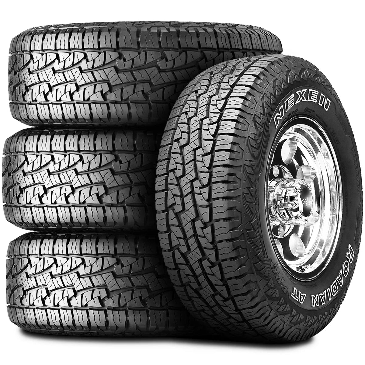 Set of 4 () Nexen Roadian  Pro RA8 255/75R17 113S A/T All Terrain Tires Fits: 2017 Jeep Wrangler Unlimited Sport, 2016 Jeep Wrangler Unlimited Sport S