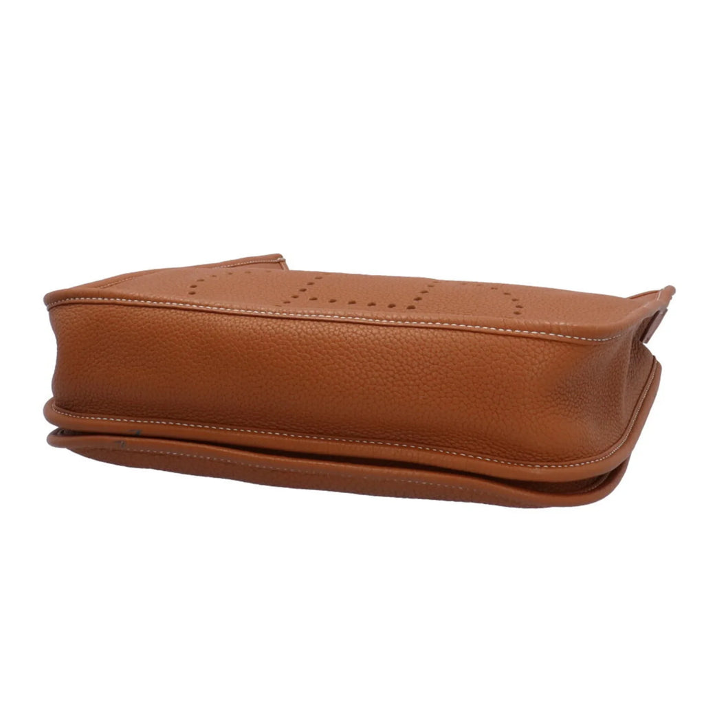 Pre-Owned Hermes Evelyn  Shoulder Bag Taurillon Clemence Brown Women's  (Good)