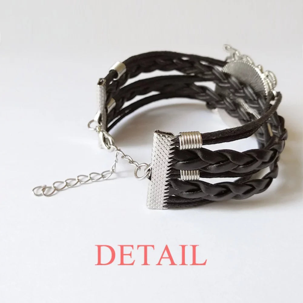 Trans Man Support  Transgender Bracelet Love Accessory Twisted Leather Knitting Rope Wristband