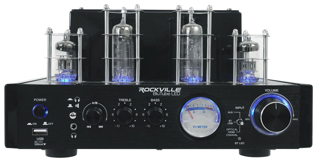 Rockville  Tube Amp/Home Theater Receiver+(8) 6.5" White Ceiling Speakers