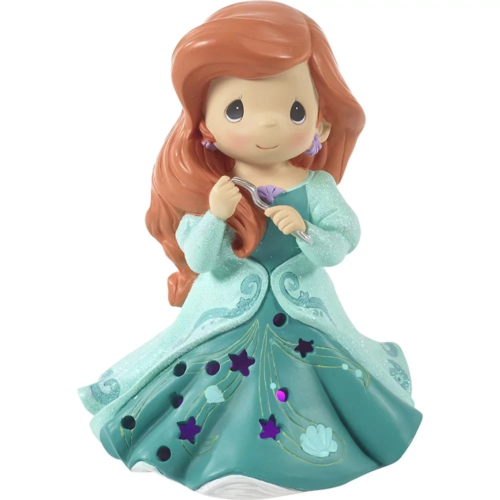 Precious Moments Disney Princess Ariel  Cutout Dress Musical Figurine #192111