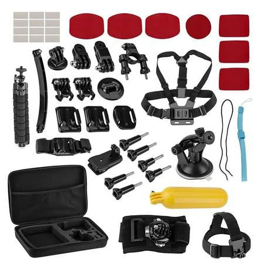 Action 2 4K Ultra  Dual-Screen Combo Camera Bundle with 64GB microSD Memory Card, Froggi Extreme Sport 40-pc Accessories Kit