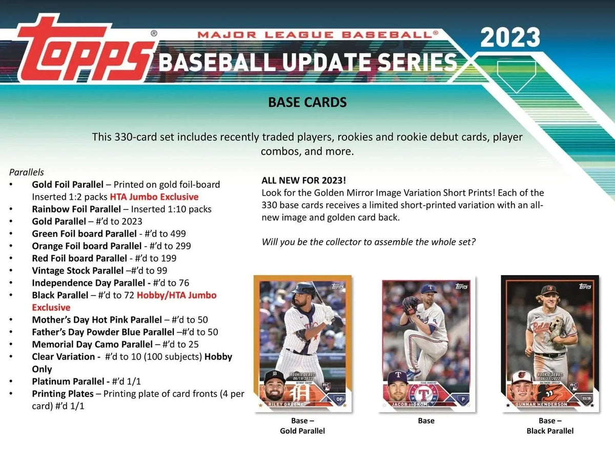 Topps 2023 Update Series Baseball Trading Card  Box