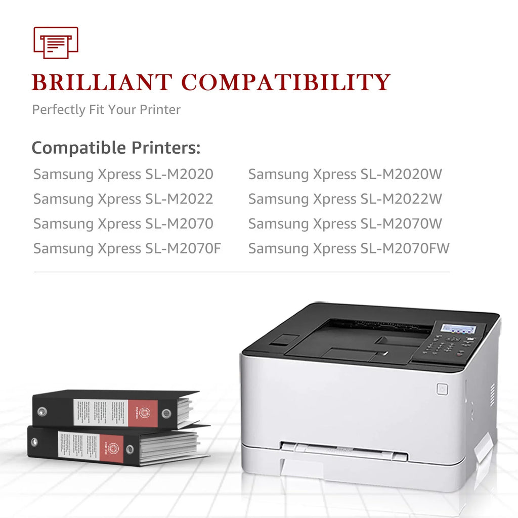 2-Pack -D111S D111S 111S 111L MLT111S Compatible Toner Cartridge for Samsung -D111S 111S Xpress SLM2020W M2022W M2070FW M2024 M2026W Printer (Black)