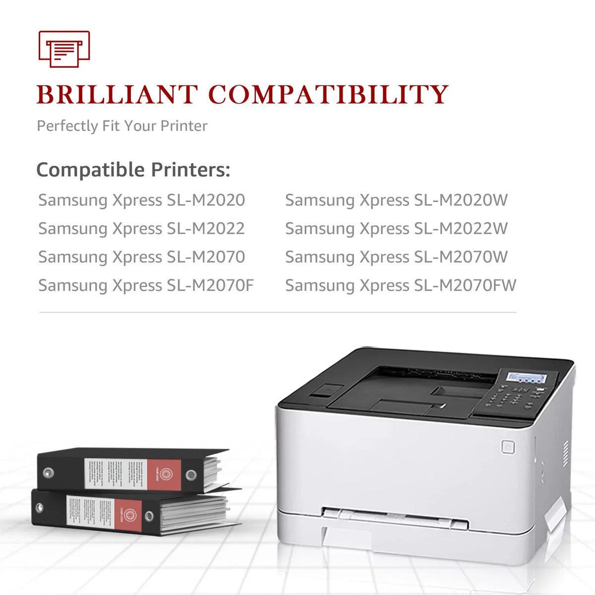 4-Pack -D111S Compatible Toner Cartridge for Samsung -D111S 111S High Yield Xpress SLM2020W M2022W M2070FW M2024 M2026W Printer (Black)