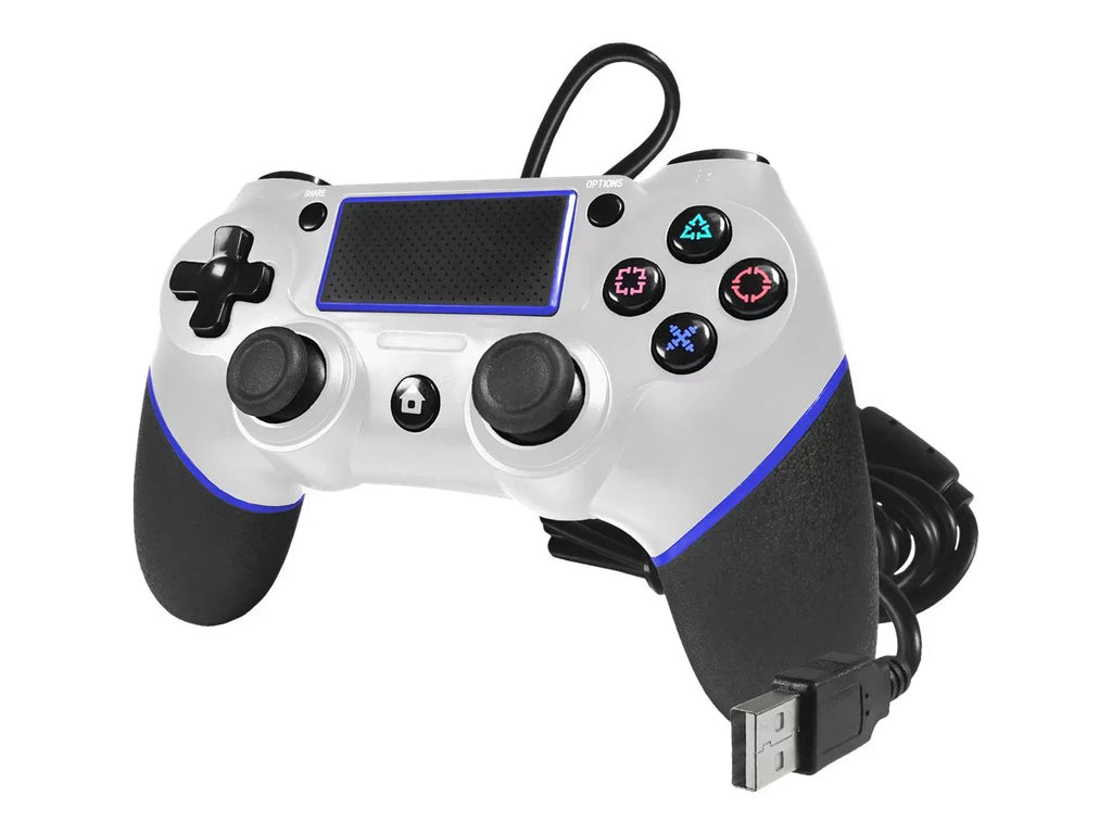 Tech Champion - Gamepad - wired - white - for Sony PlayStation 4