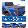 '-BC3D1015 Tri-Fold Pickup Tonneau Cover Fits 2009-2016 Dodge Ram 1500 5.8 feet (69.6 inch) Trifold Truck Cargo Bed Tonno Cover ( For Stepside) 2010 2011 2012 2013 2014 2015